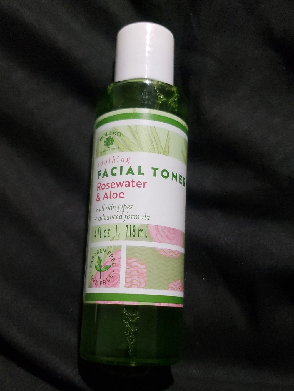Bolero Soothing Facial Toner Rosewater & Aloe 4fl Oz New